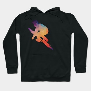 Abstract of mountain biking Hoodie